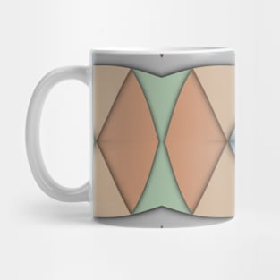 Retro Origami Repeated Pattern Mug